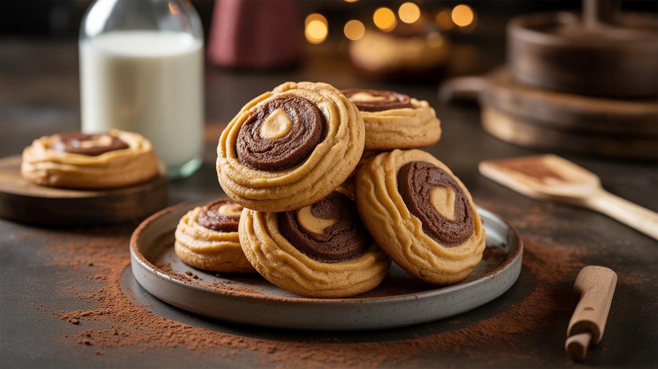 Peanut Butter Brownie Swirl Cookies